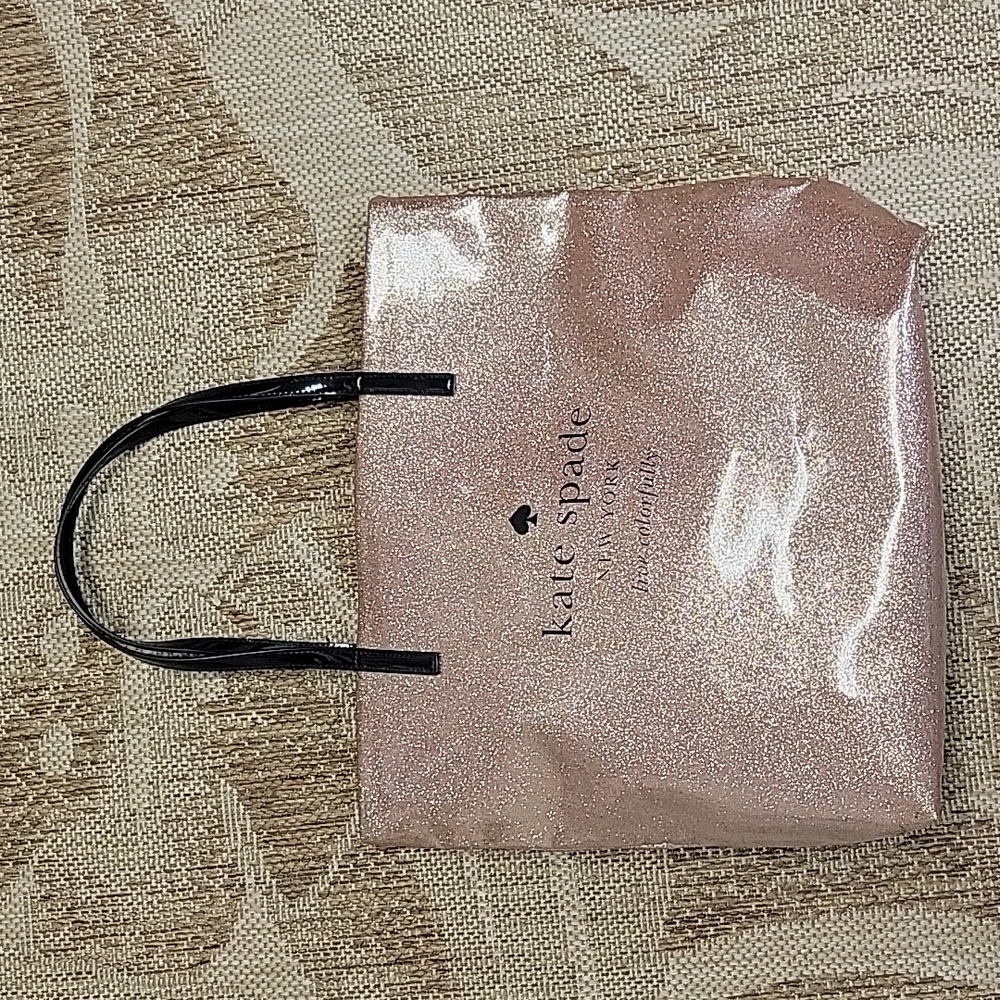 Kate spade gold glitter tote New without tags